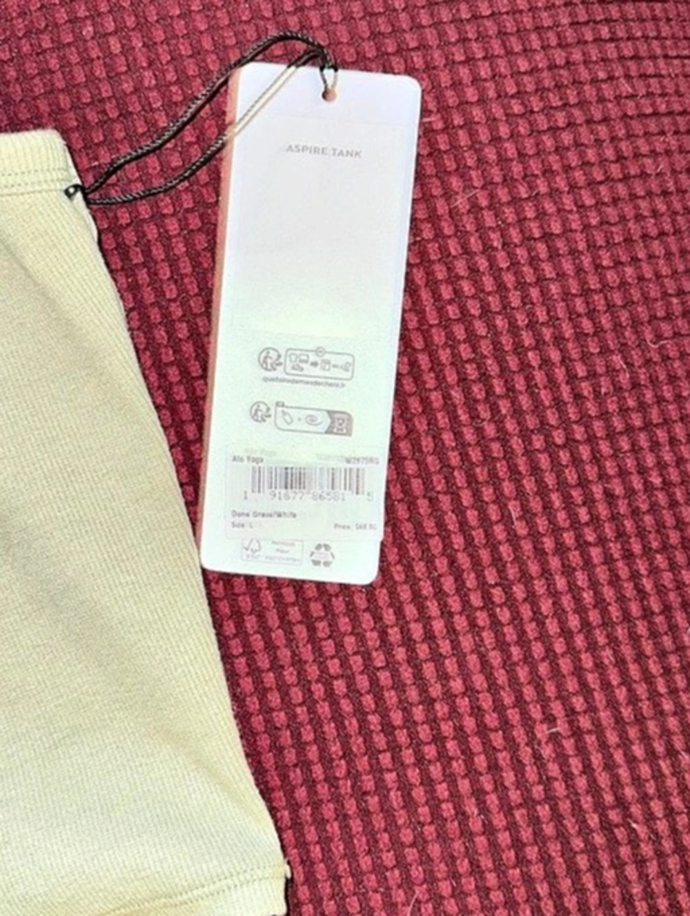 alo Ribbed Tank Top - Picture 3 of 3
